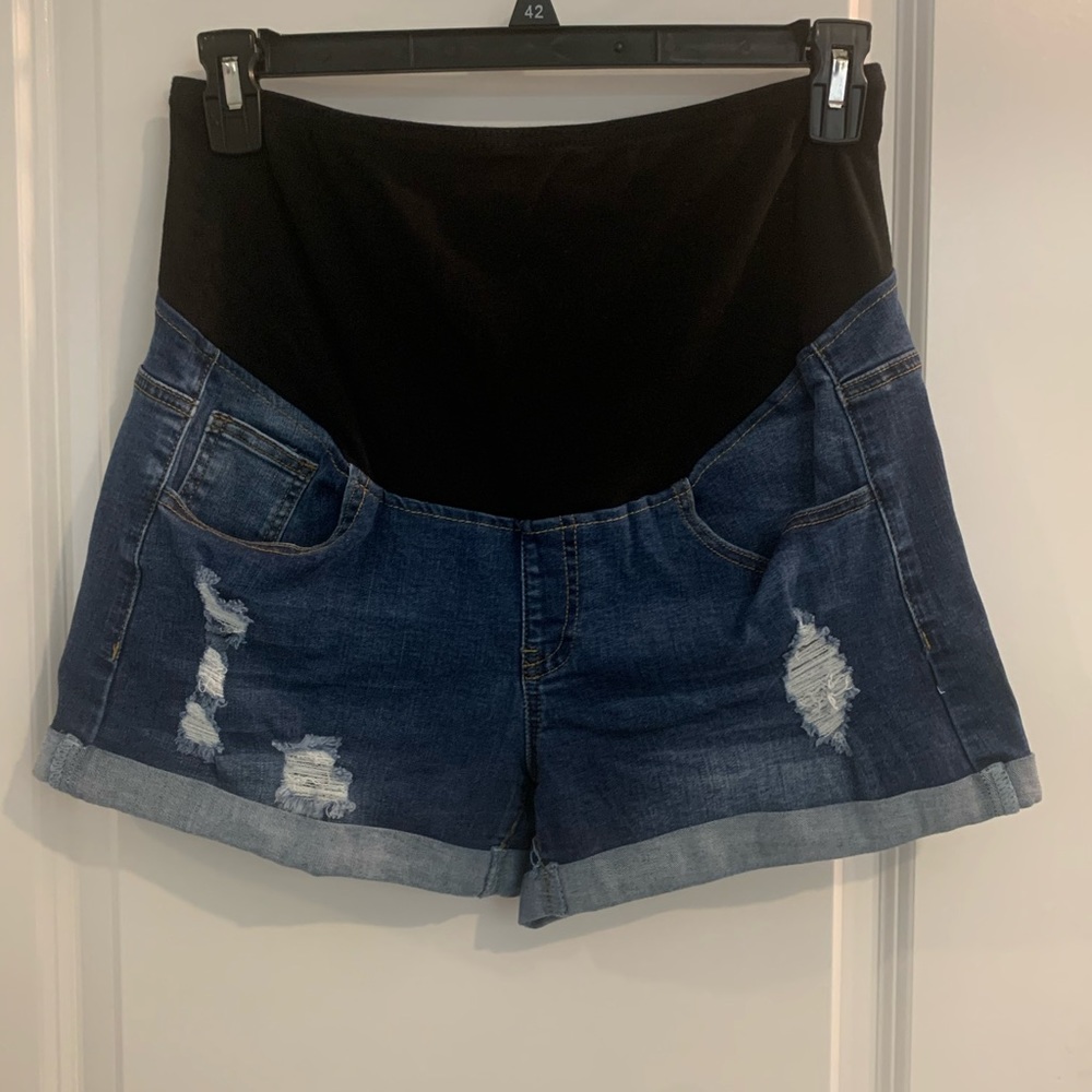 Over the Belly Maternity Shorts